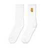 Butterbear Embroidered Socks